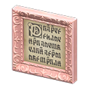 Animal Crossing Items Fancy frame Fairy-tale Art genre Pink