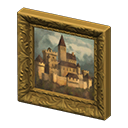 Animal Crossing Items Fancy frame Landscape oil painting Art genre Gold