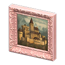 Animal Crossing Items Fancy frame Landscape oil painting Art genre Pink