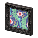 Animal Crossing Items Fancy frame Repeating-pattern painting Art genre Black