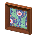 Animal Crossing Items Fancy frame Repeating-pattern painting Art genre Brown