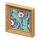 Animal Crossing Items Fancy frame Repeating-pattern painting Art genre Light brown