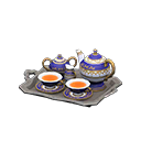 Animal Crossing Items Fancy tea set Blue