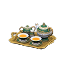 Animal Crossing Items Fancy tea set Green