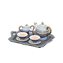 Animal Crossing Items Fancy tea set Light blue