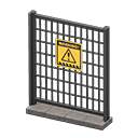 Animal Crossing Items Fence Danger Sign Black