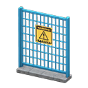 Animal Crossing Items Fence Danger Sign Blue