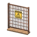 Animal Crossing Items Fence Danger Sign Damaged