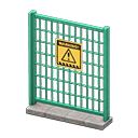 Animal Crossing Items Fence Danger Sign Green