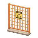 Animal Crossing Items Fence Danger Sign Orange