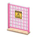 Animal Crossing Items Fence Danger Sign Pink