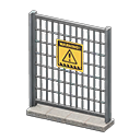 Animal Crossing Items Fence Danger Sign Silver