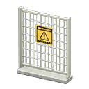 Animal Crossing Items Fence Danger Sign White