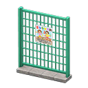 Animal Crossing Items Fence Event poster Sign Green