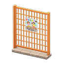 Animal Crossing Items Fence Event poster Sign Orange