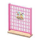 Animal Crossing Items Fence Event poster Sign Pink