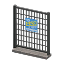 Animal Crossing Items Fence Recruitment ad Sign Black