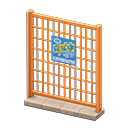 Animal Crossing Items Fence Recruitment ad Sign Orange