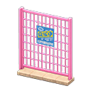 Animal Crossing Items Fence Recruitment ad Sign Pink