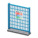 Animal Crossing Items Fence Trash-collection rules Sign Blue