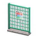 Animal Crossing Items Fence Trash-collection rules Sign Green