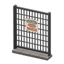 Animal Crossing Items Fence Vintage sign Sign Black