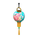 Animal Crossing Items Festival lantern Flowers Lantern pattern Gold