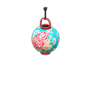 Animal Crossing Items Festival lantern Flowers Lantern pattern Red