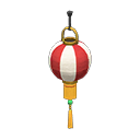 Animal Crossing Items Festival lantern Red & white stripes Lantern pattern Gold