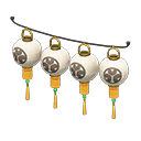 Animal Crossing Items Festival-lantern set Crest Lantern pattern Gold