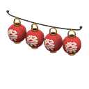 Animal Crossing Items Festival-lantern set Matsuri (Festival) Lantern pattern Brass