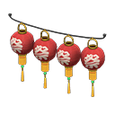 Animal Crossing Items Festival-lantern set Matsuri (Festival) Lantern pattern Gold