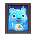 Animal Crossing Items Filbert'S Photo Dark Wood