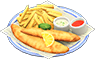 Animal Crossing Items Switch Fish and chips