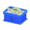 Animal Crossing Items Fish container Anchor Label Blue