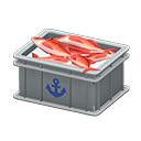 Animal Crossing Items Fish container Anchor Label Gray