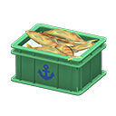 Animal Crossing Items Fish container Anchor Label Green