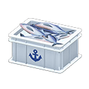 Animal Crossing Items Fish container Anchor Label White