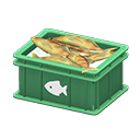 Animal Crossing Items Fish container Fish Label Green