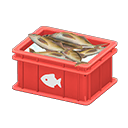 Animal Crossing Items Fish container Fish Label Red