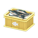 Animal Crossing Items Fish container Fish Label Yellow