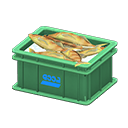 Animal Crossing Items Fish container Logo Label Green