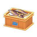 Animal Crossing Items Fish container Logo Label Orange