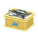 Animal Crossing Items Fish container Logo Label Yellow