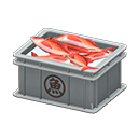 Animal Crossing Items Fish container Saka(Fish) Label Gray