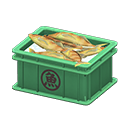 Animal Crossing Items Fish container Saka(Fish) Label Green