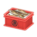 Animal Crossing Items Fish container Saka(Fish) Label Red