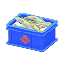 Animal Crossing Items Fish container Scallop Label Blue