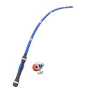 Animal Crossing Items Fish Fishing Rod Blue