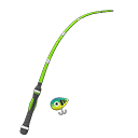 Animal Crossing Items Fish Fishing Rod Green